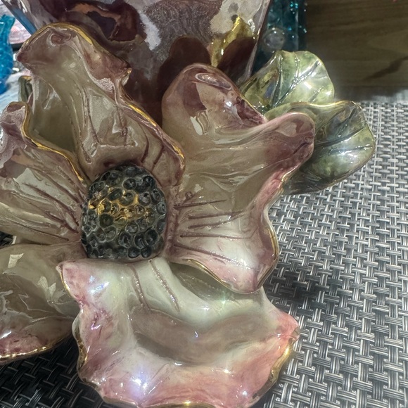 Elegant Ceramic Vase Vintage Blue sky flower vase By Heather Goldminc Clayworks. - Picture 2 of 12